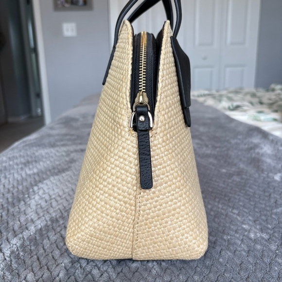 Kate Spade Olive Drive Straw Lottie Satchel - Picture 11 of 17